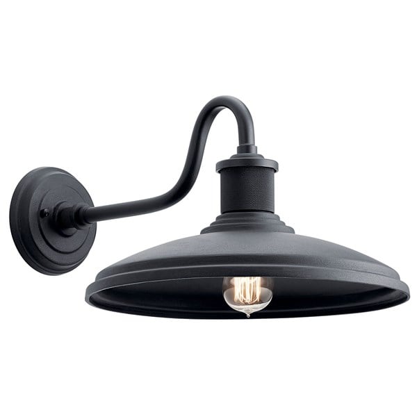 Kichler Allenbury  Outdoor Wall Outdoor Wall Lights Kichler Textured Black 14x9 