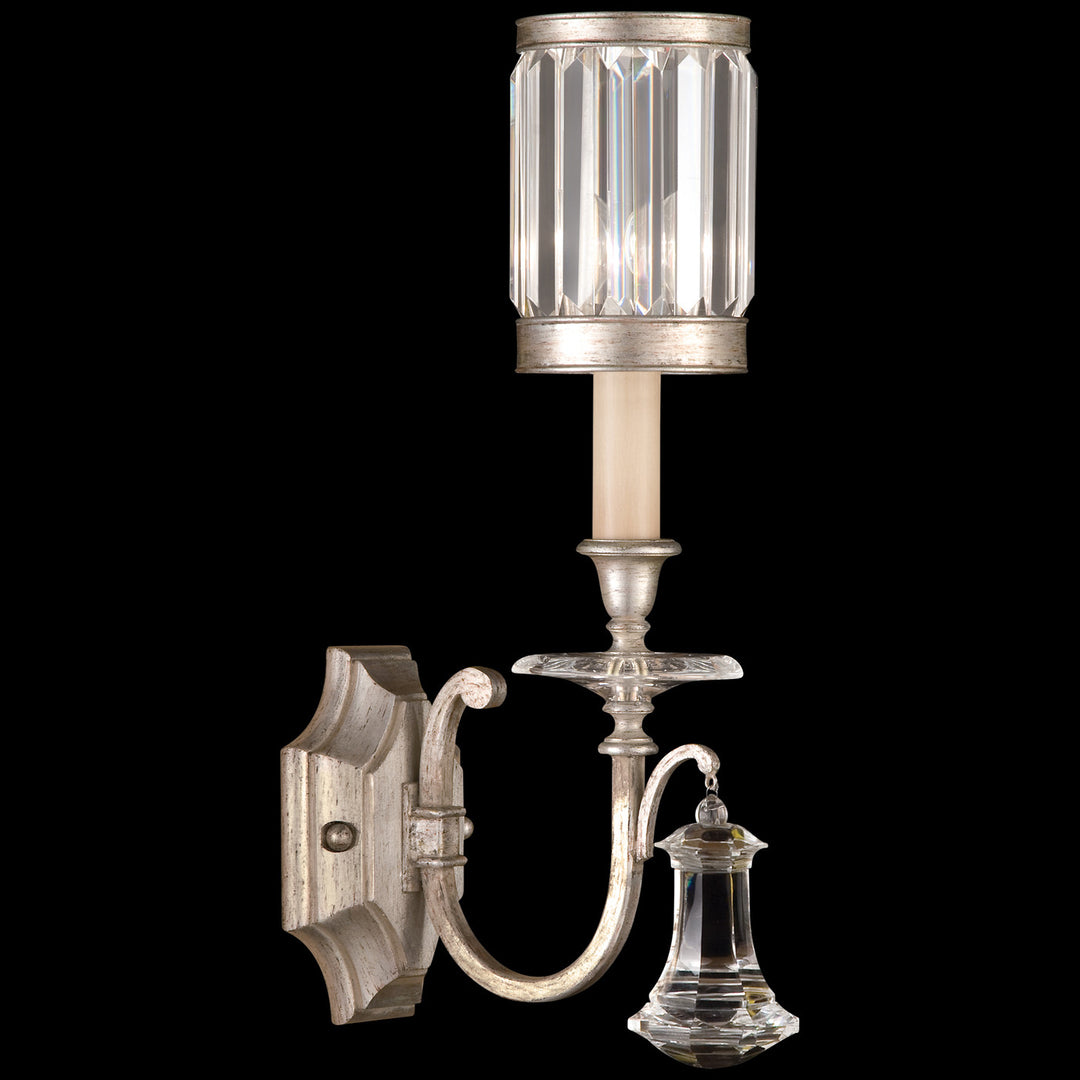 Fine Art Handcrafted Lighting Eaton Place 19"H Sconce 582850 in Warm Muted Silver Leaf (582850-2ST)