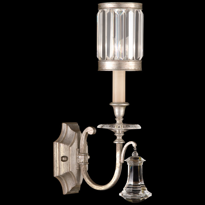 Fine Art Handcrafted Lighting Eaton Place 19"H Sconce 582850 in Warm Muted Silver Leaf (582850-2ST)