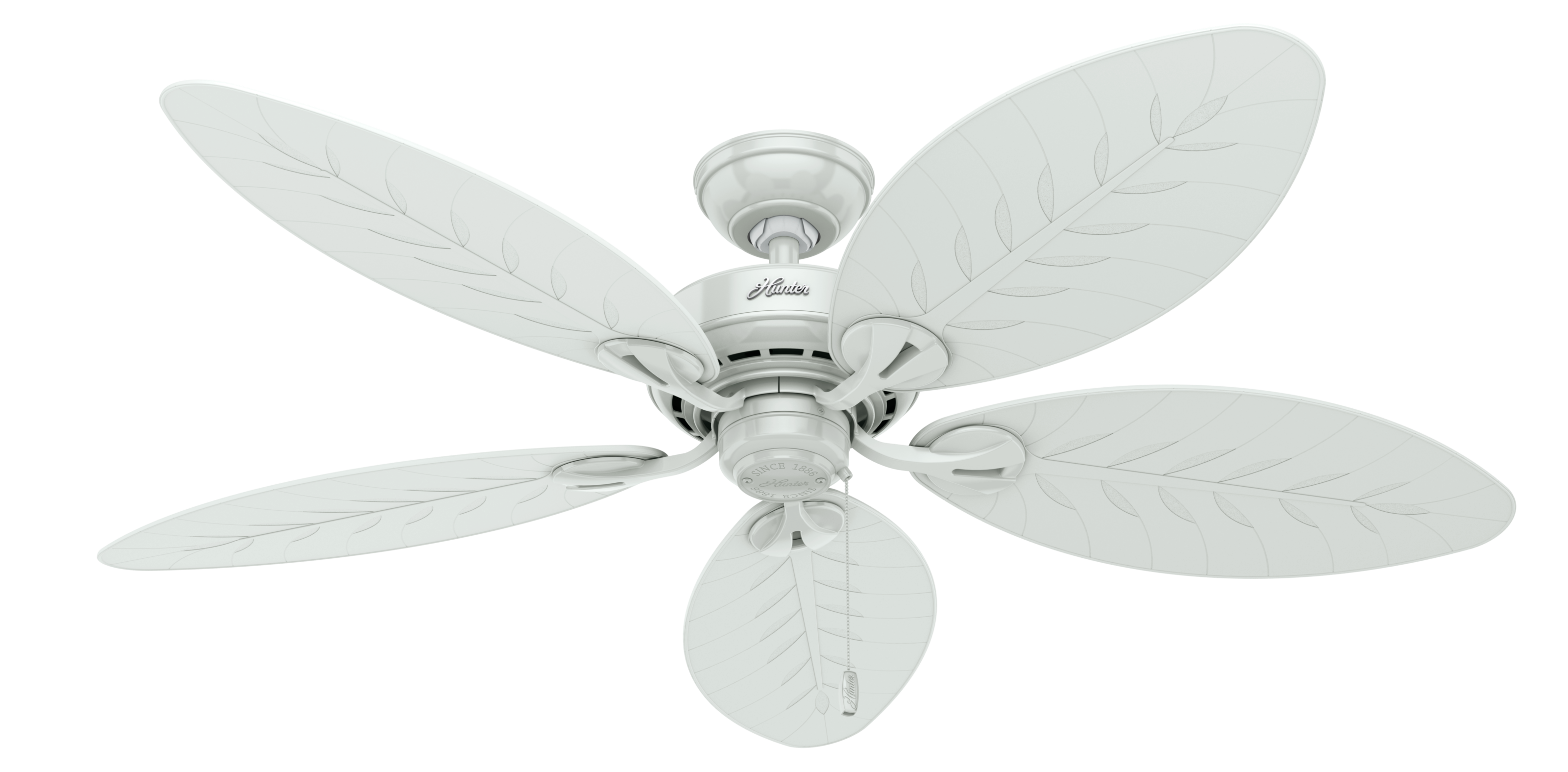 Hunter 54 inch Bayview Damp Rated Ceiling Fan and Pull Chain Ceiling Fan Hunter   