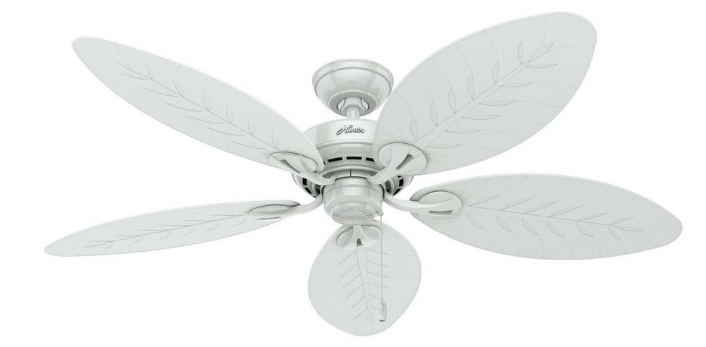 Hunter 54 inch Bayview Damp Rated Ceiling Fan and Pull Chain Indoor Ceiling Fans Hunter   