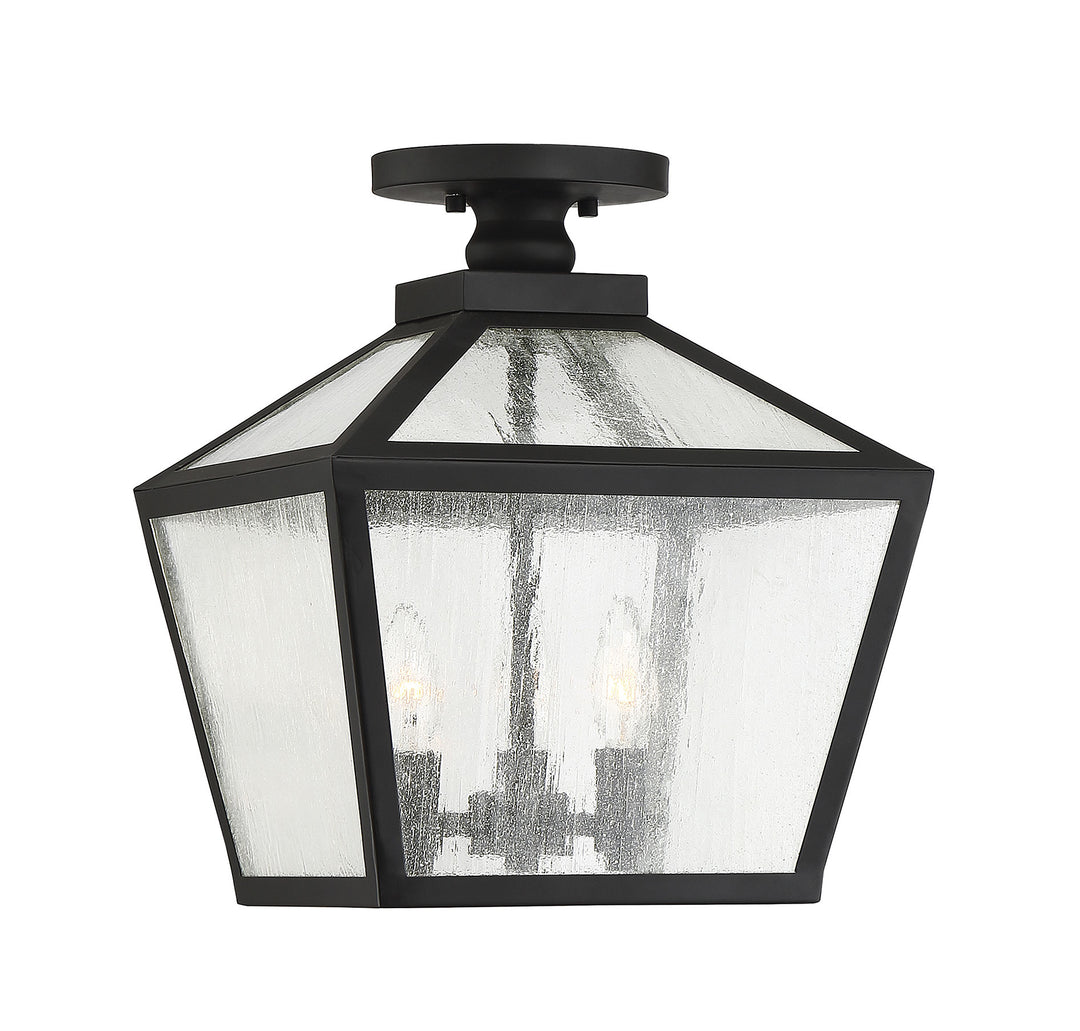 Savoy House Woodstock 3-Light Outdoor Flush Mount - Model 5-105-BK