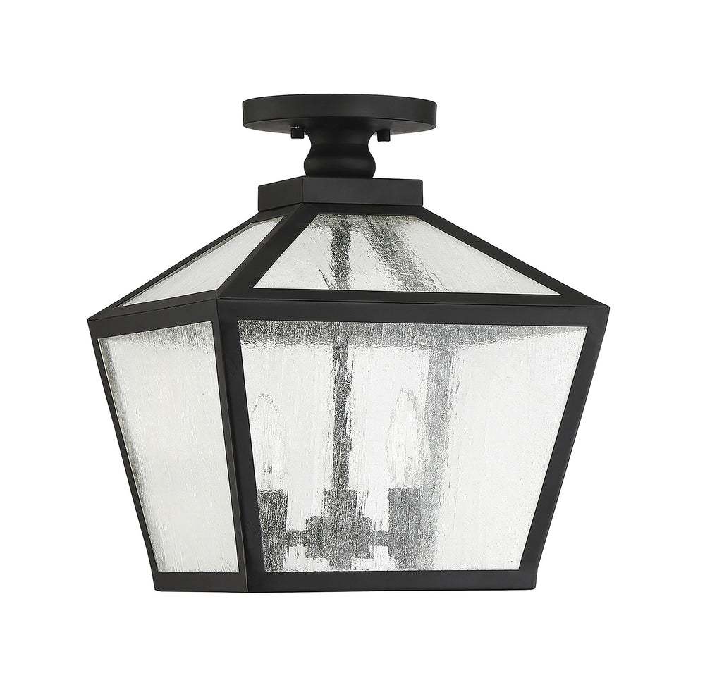 Savoy House Woodstock 3-Light Outdoor Flush Mount - Model 5-105-BK