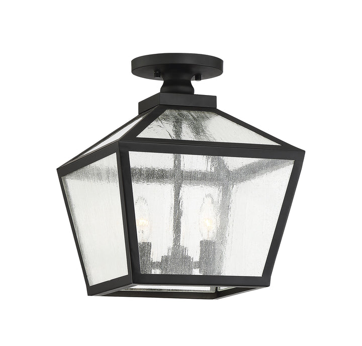 Savoy House Woodstock 3-Light Outdoor Flush Mount - Model 5-105-BK
