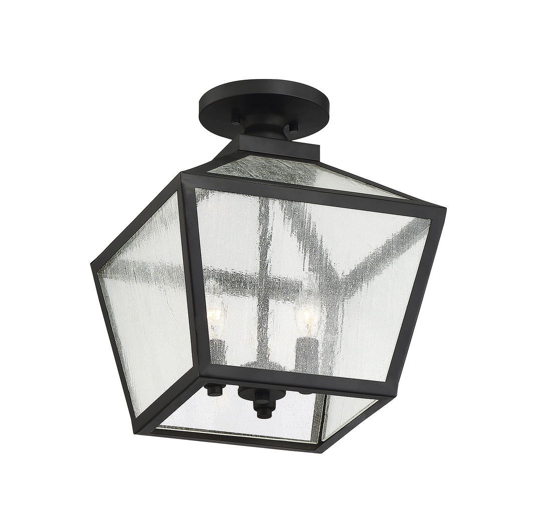 Savoy House Woodstock 3-Light Outdoor Flush Mount - Model 5-105-BK
