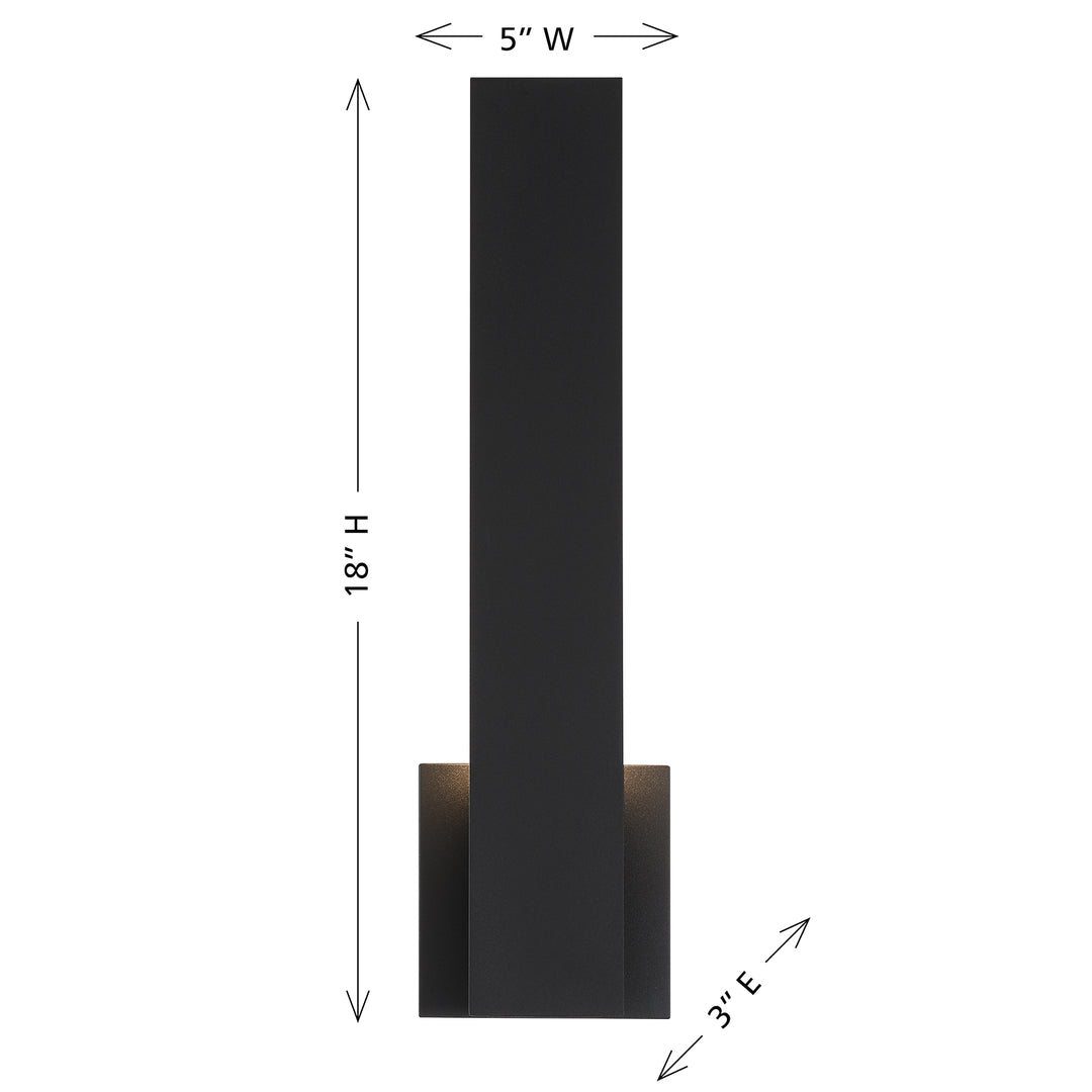 Savoy House Davis Outdoor Wall Lantern in Black