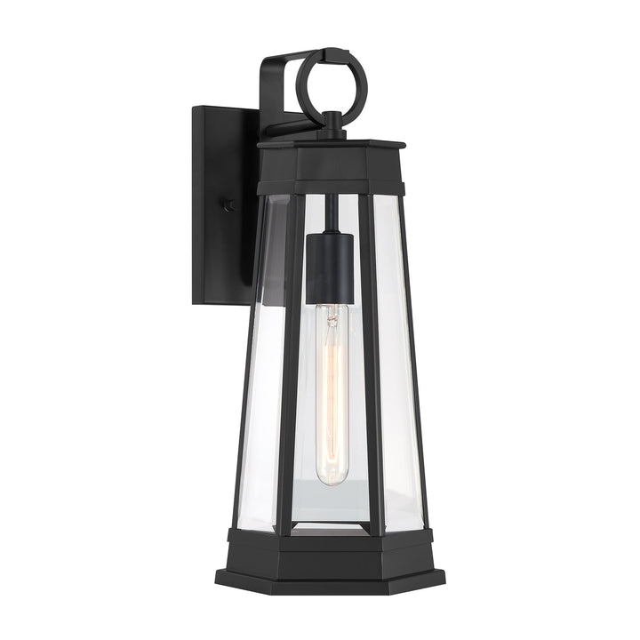 Savoy House Payne Outdoor Wall Lantern in Matte Black