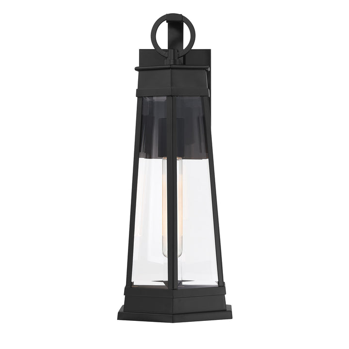 Savoy House Payne Outdoor Wall Lantern in Matte Black