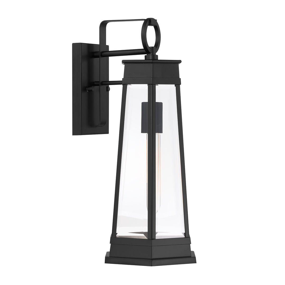 Savoy House Payne Outdoor Wall Lantern in Matte Black