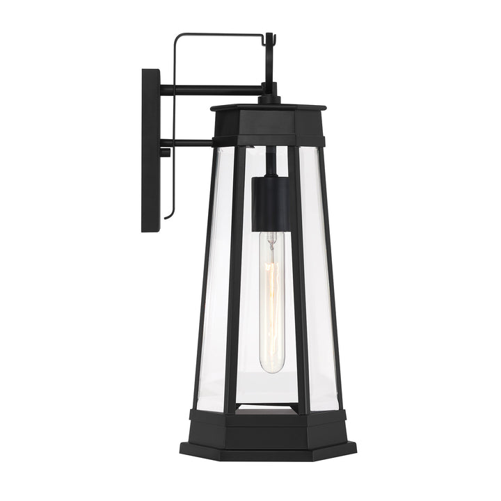 Savoy House Payne Outdoor Wall Lantern in Matte Black