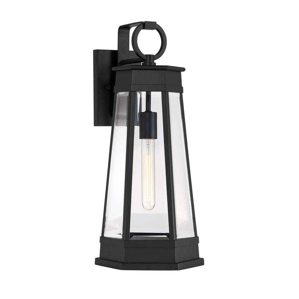 Savoy House Payne Outdoor Wall Lantern in Matte Black