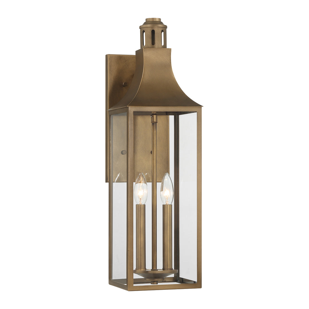 Savoy House Lancaster Outdoor Wall Lantern in Atlas Bronze