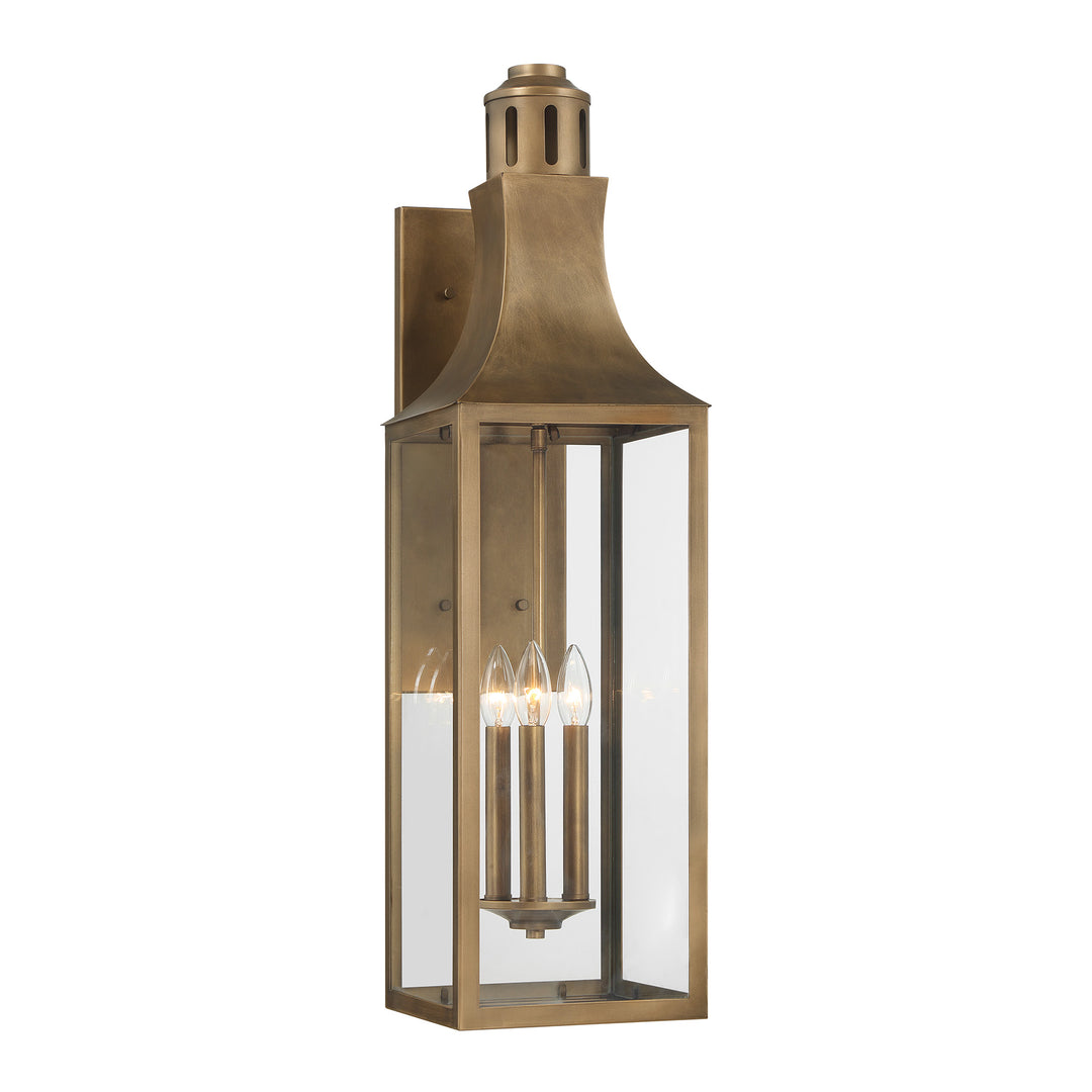 Savoy House Lancaster Outdoor Wall Lantern in Atlas Bronze