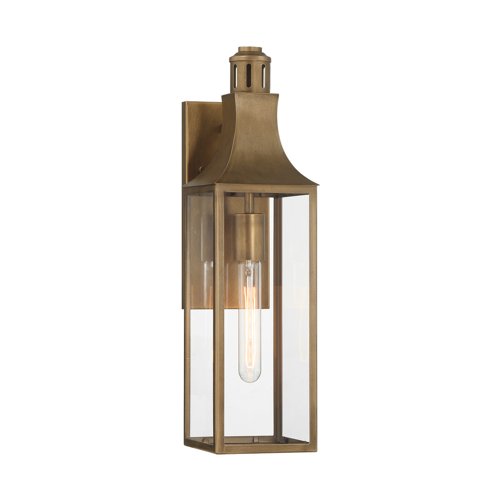 Savoy House Lancaster Outdoor Wall Lantern in Atlas Bronze