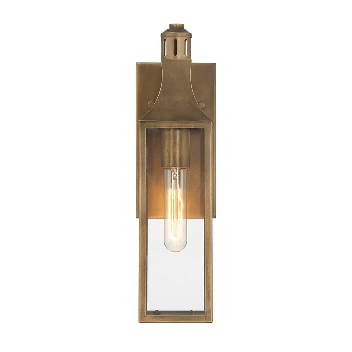Savoy House Lancaster Outdoor Wall Lantern in Atlas Bronze
