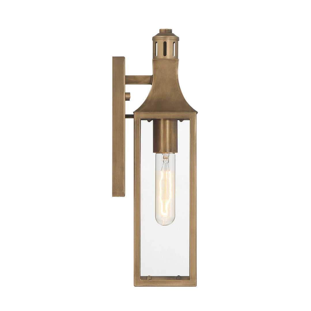 Savoy House Lancaster Outdoor Wall Lantern in Atlas Bronze