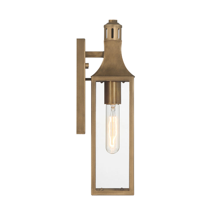 Savoy House Lancaster Outdoor Wall Lantern in Atlas Bronze