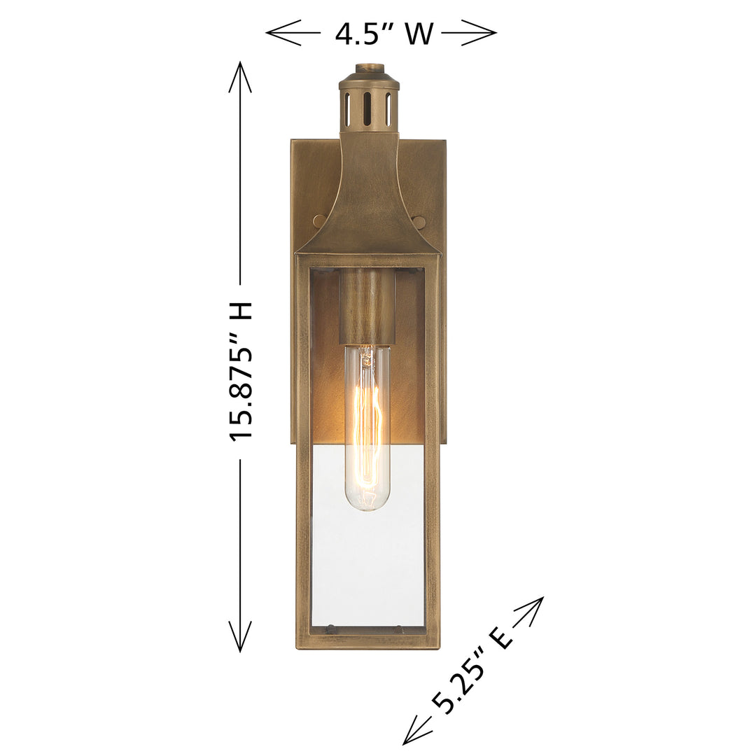 Savoy House Lancaster Outdoor Wall Lantern in Atlas Bronze