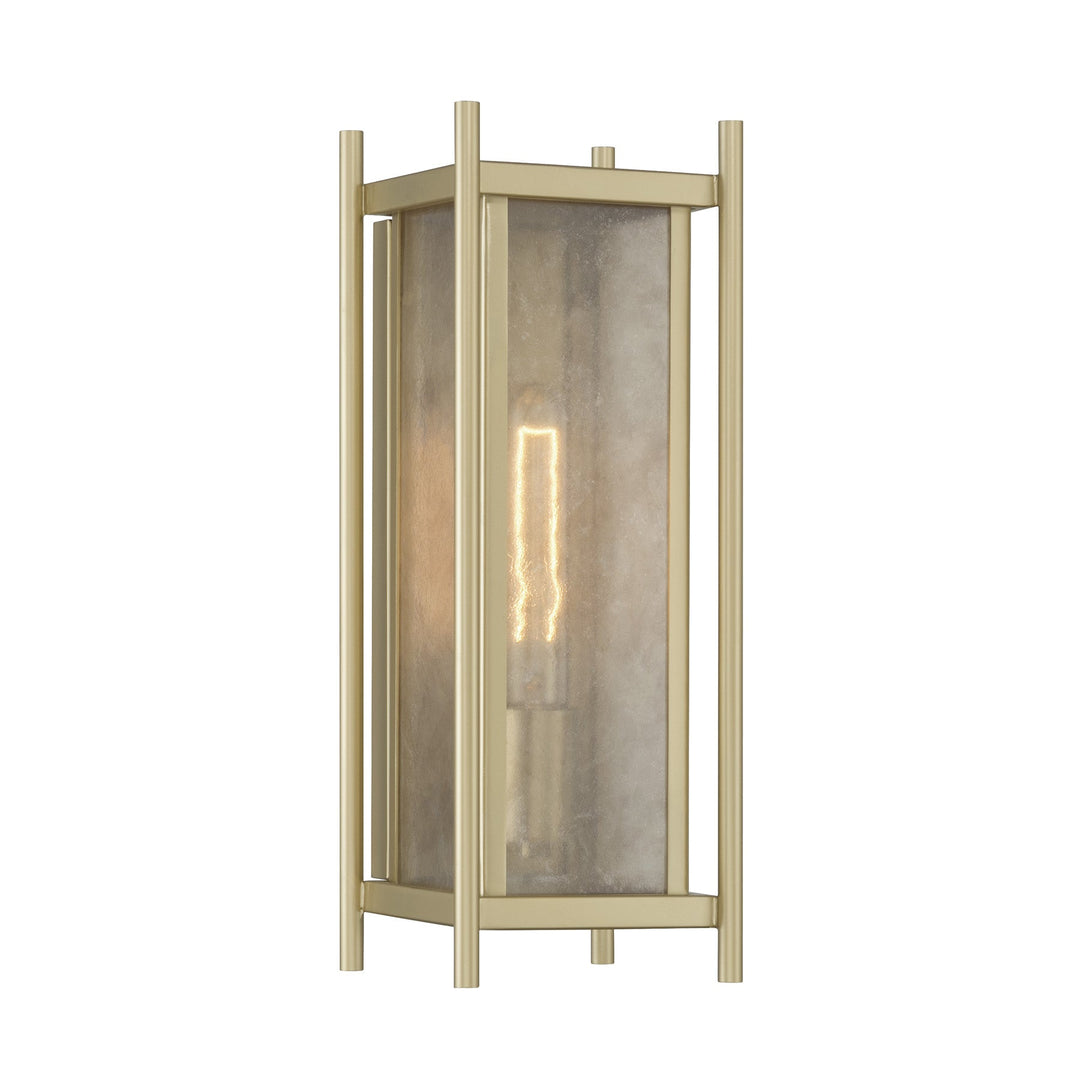 Savoy House Jacobs outdoor wall lantern in Serene Brass