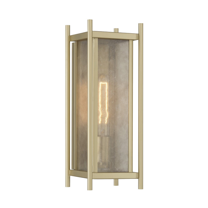 Savoy House Jacobs outdoor wall lantern in Serene Brass