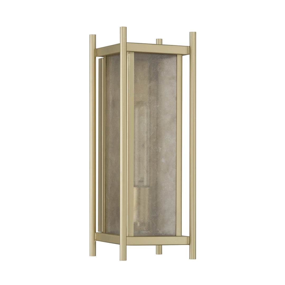 Savoy House Jacobs outdoor wall lantern in Serene Brass