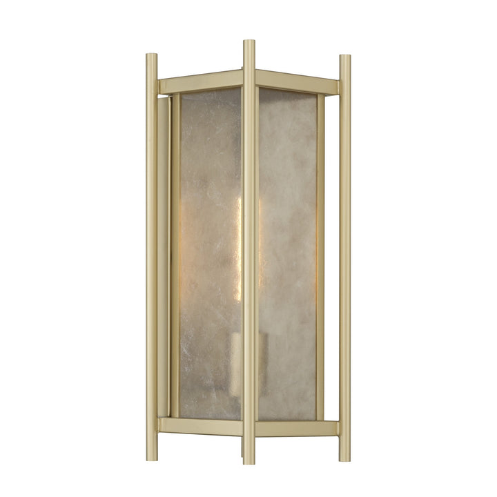 Savoy House Jacobs outdoor wall lantern in Serene Brass
