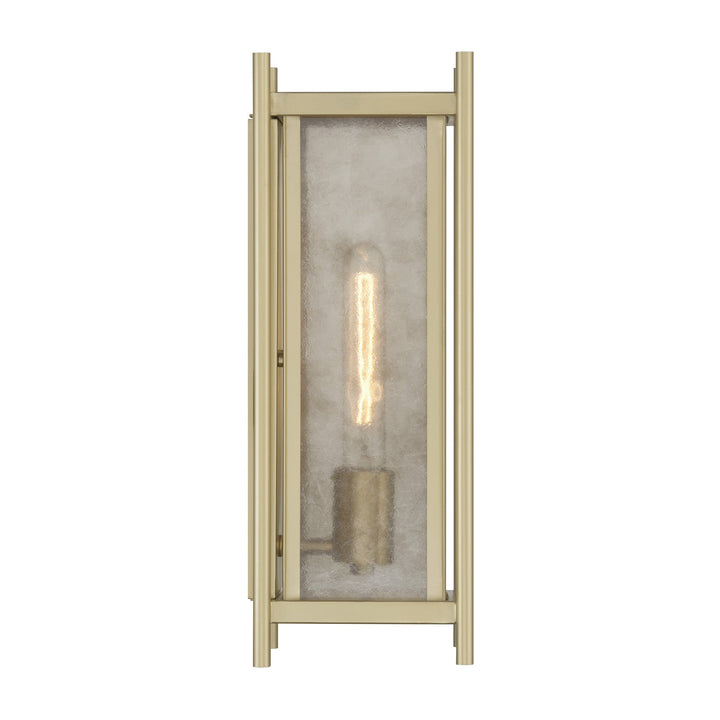 Savoy House Jacobs outdoor wall lantern in Serene Brass