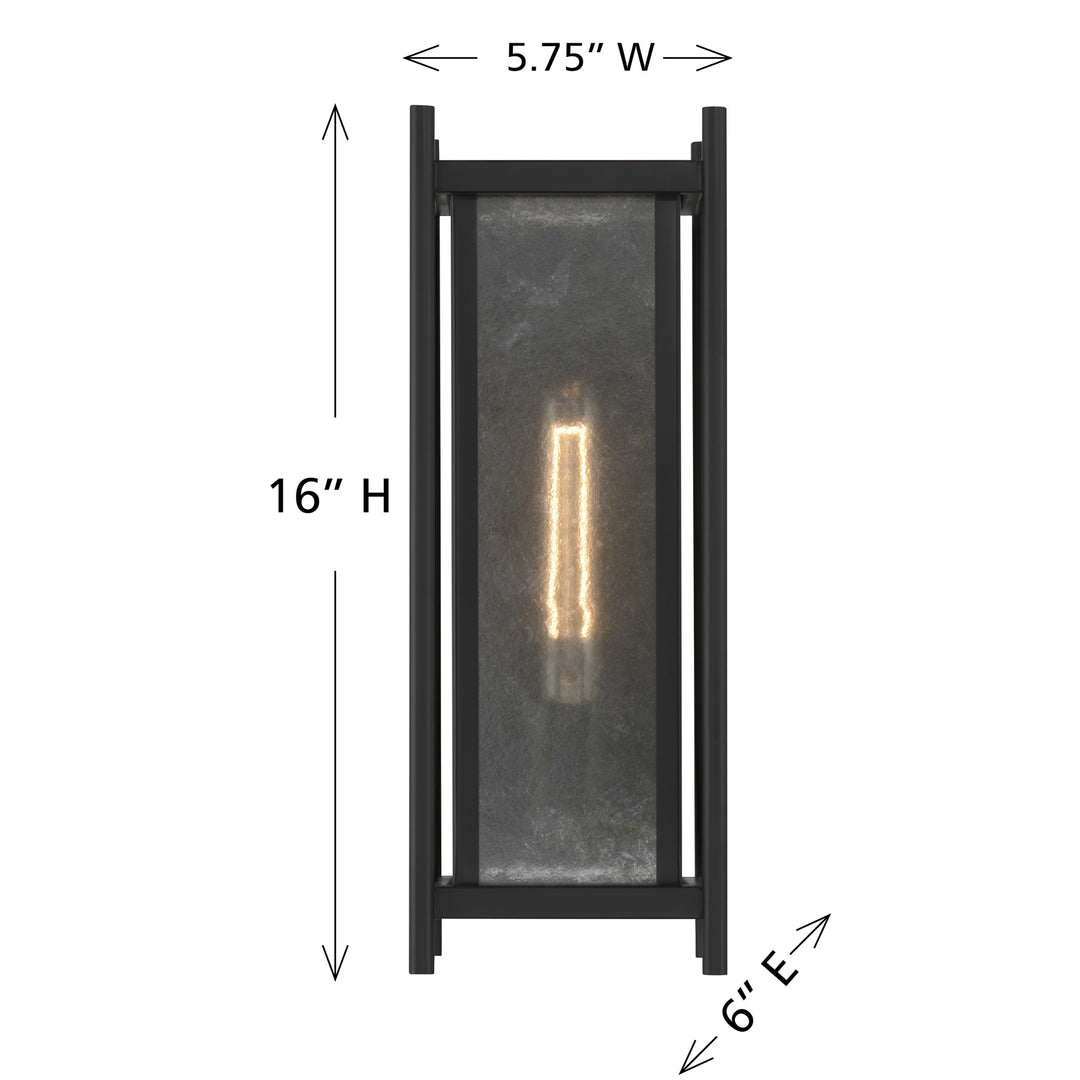 Savoy House Jacobs Outdoor Wall Lantern in Matte Black