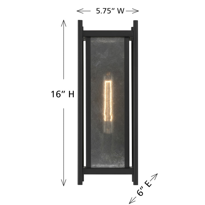 Savoy House Jacobs Outdoor Wall Lantern in Matte Black
