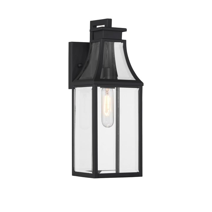 Savoy House Emery Outdoor Wall Lantern in Matte Black