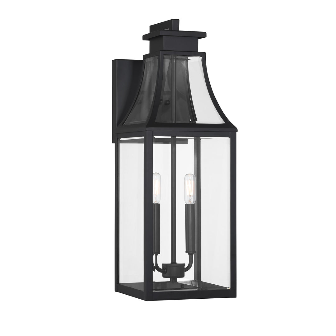 Savoy House Emery Outdoor Wall Lantern in Matte Black