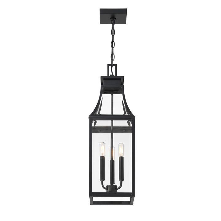 Savoy House Emery 3-Light Outdoor Hanging Lantern - Model 5-608-BK