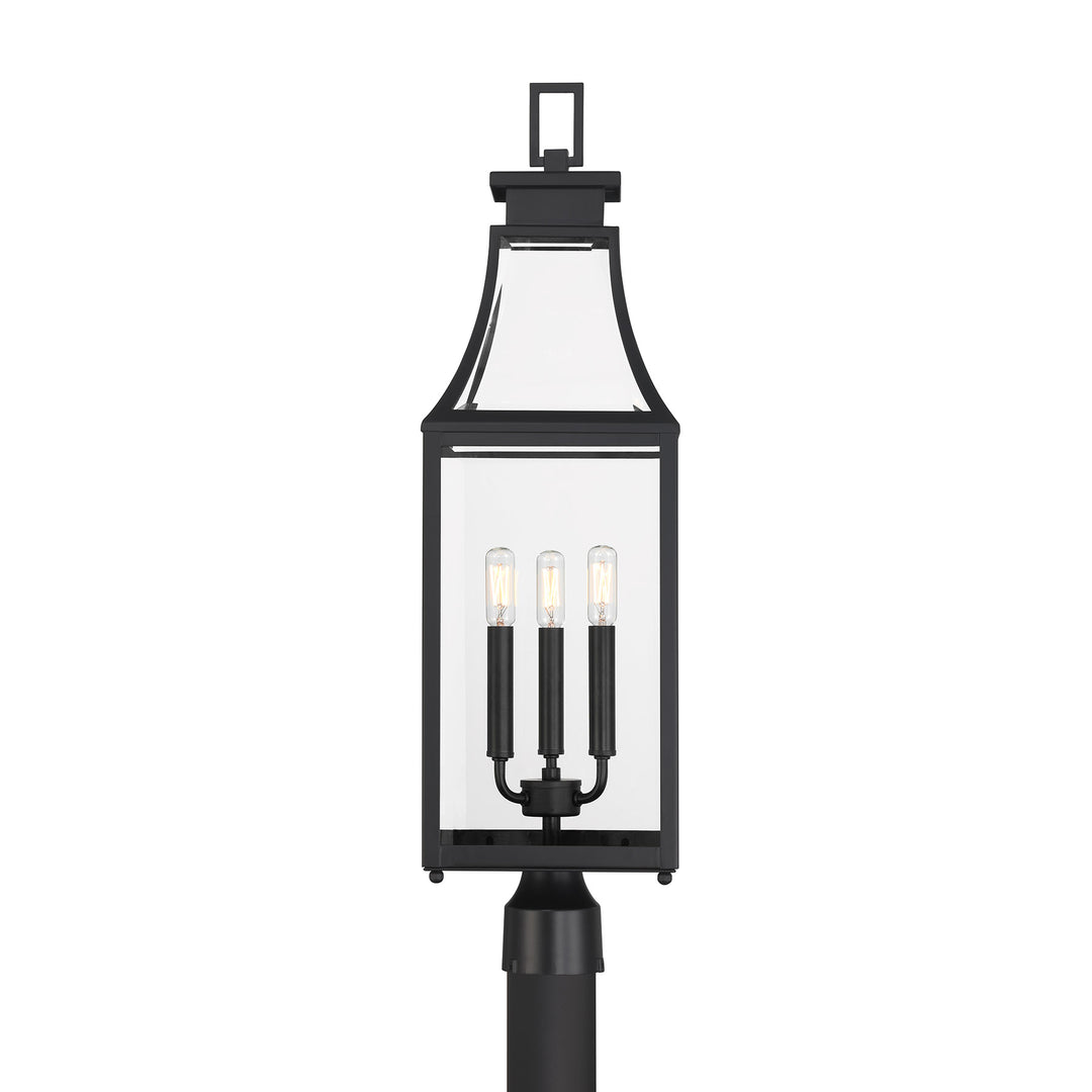 Savoy House Emery 3-Light Outdoor Post Lantern - Model 5-609-BK