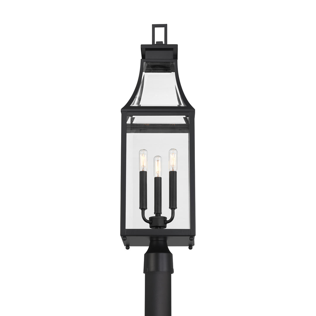 Savoy House Emery 3-Light Outdoor Post Lantern - Model 5-609-BK
