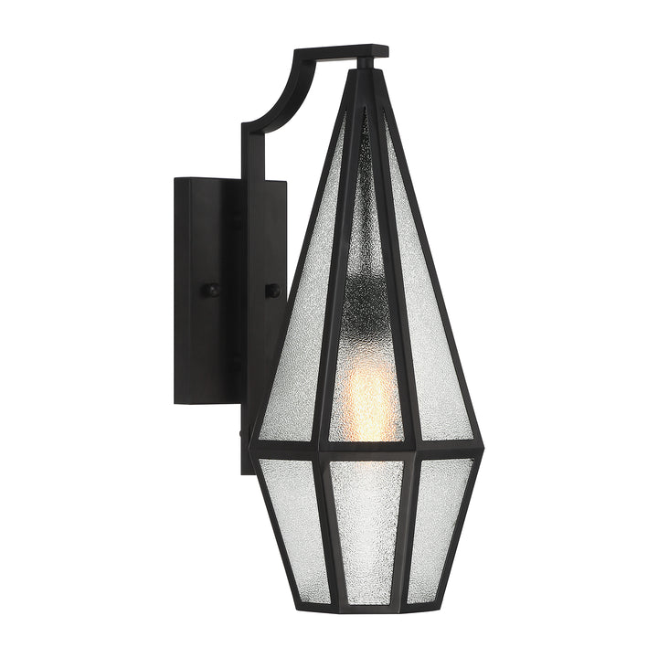 Savoy House Peninsula Outdoor Wall Lantern in Matte Black