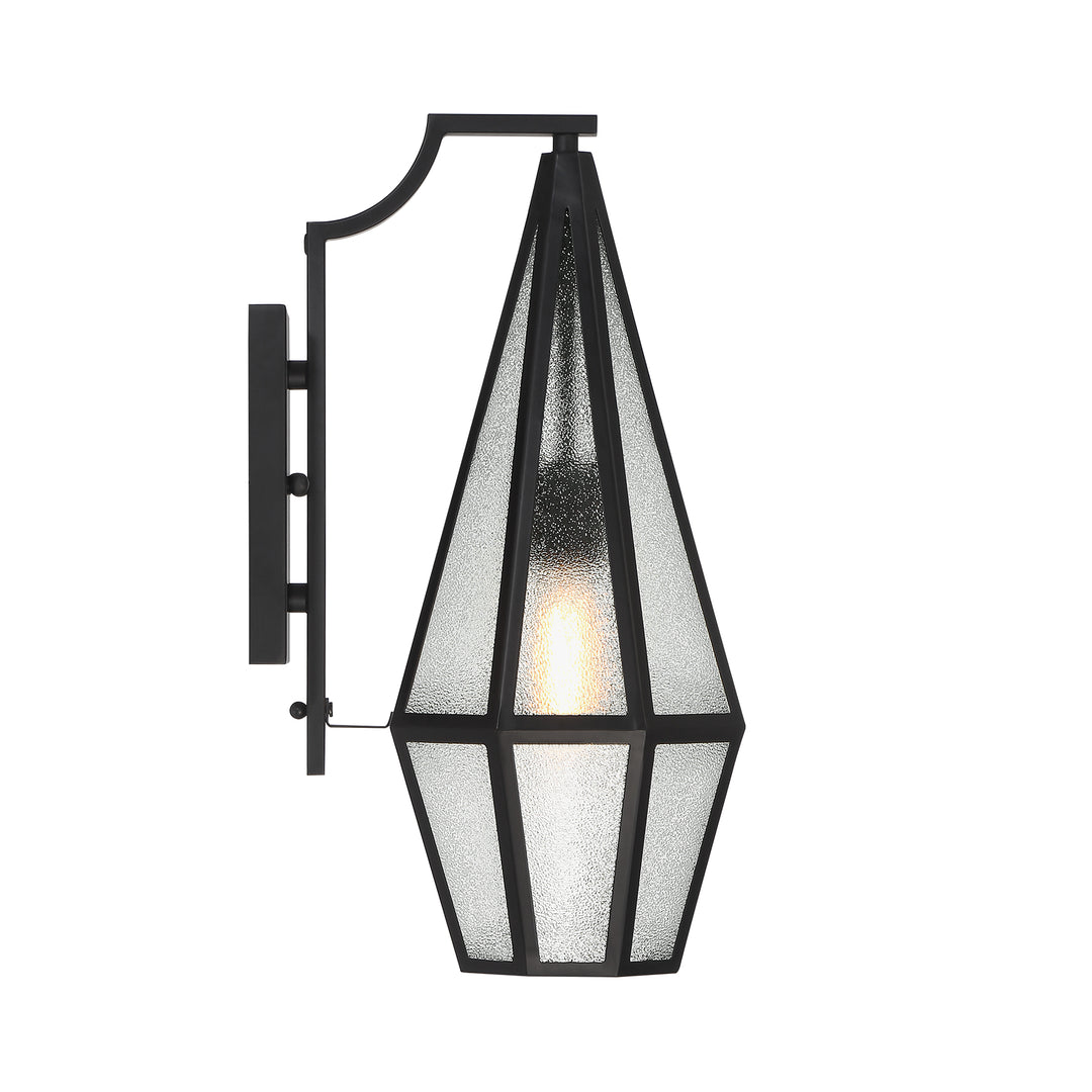 Savoy House Peninsula Outdoor Wall Lantern in Matte Black