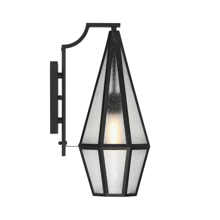 Savoy House Peninsula Outdoor Wall Lantern in Matte Black