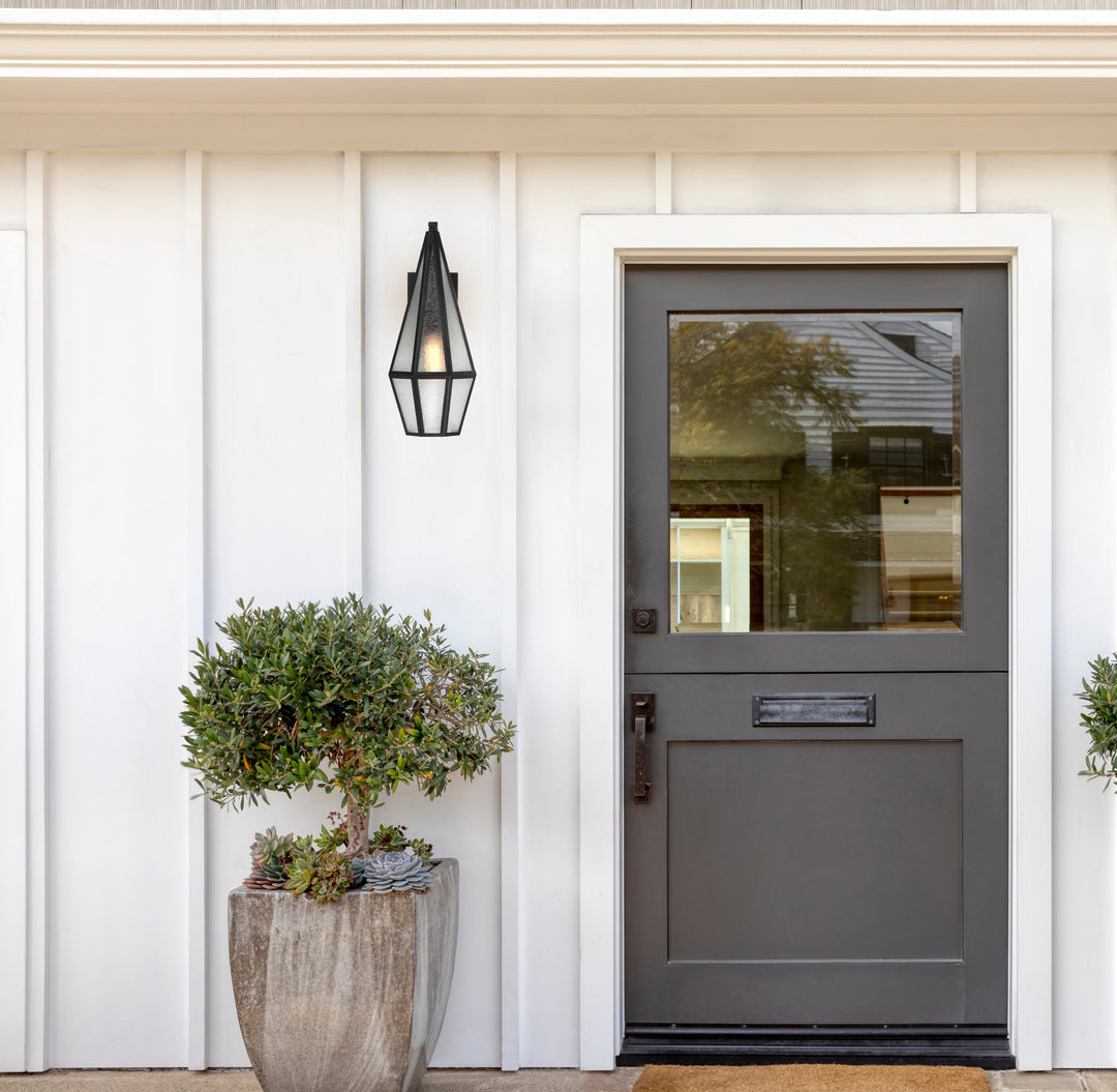 Savoy House Peninsula Outdoor Wall Lantern in Matte Black