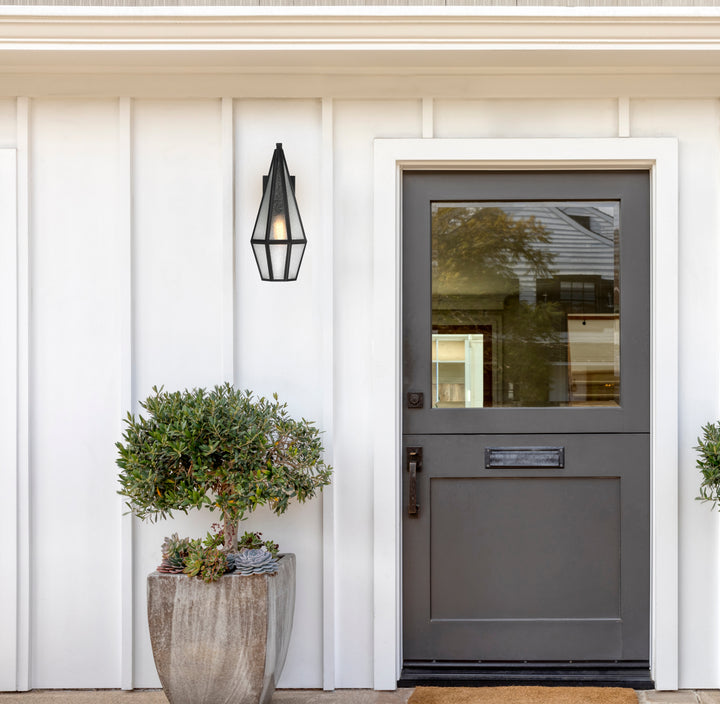 Savoy House Peninsula Outdoor Wall Lantern in Matte Black