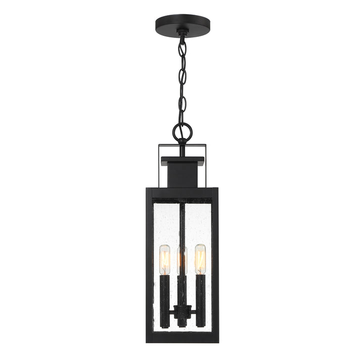 Savoy House Ascott 3-Light Outdoor Hanging Lantern - Model 5-827-BK