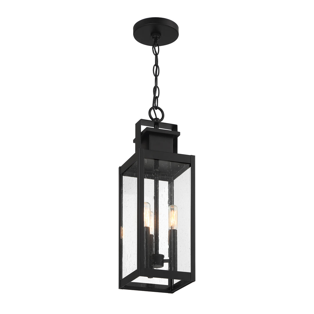 Savoy House Ascott 3-Light Outdoor Hanging Lantern - Model 5-827-BK