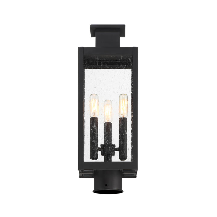 Savoy House Ascott 3-Light Outdoor Post Lantern - Model 5-828-BK