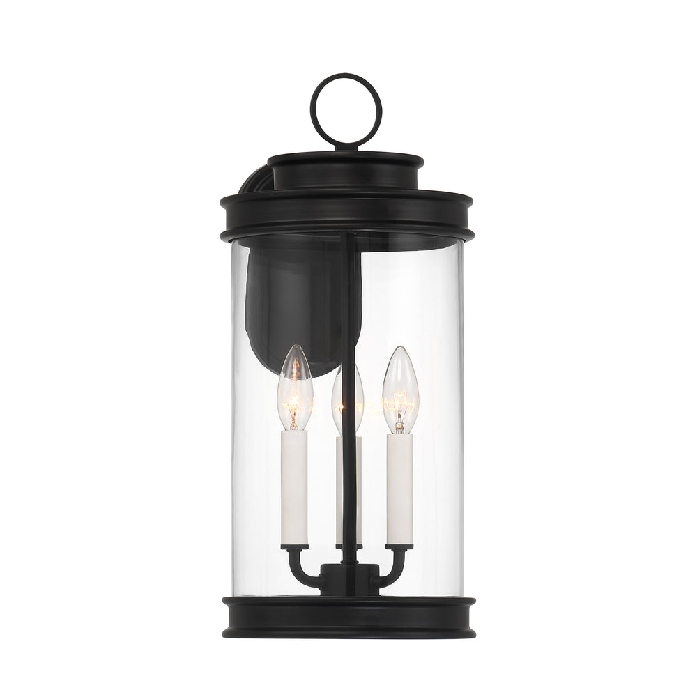 Savoy House Englewood Outdoor Wall Lantern in Matte Black