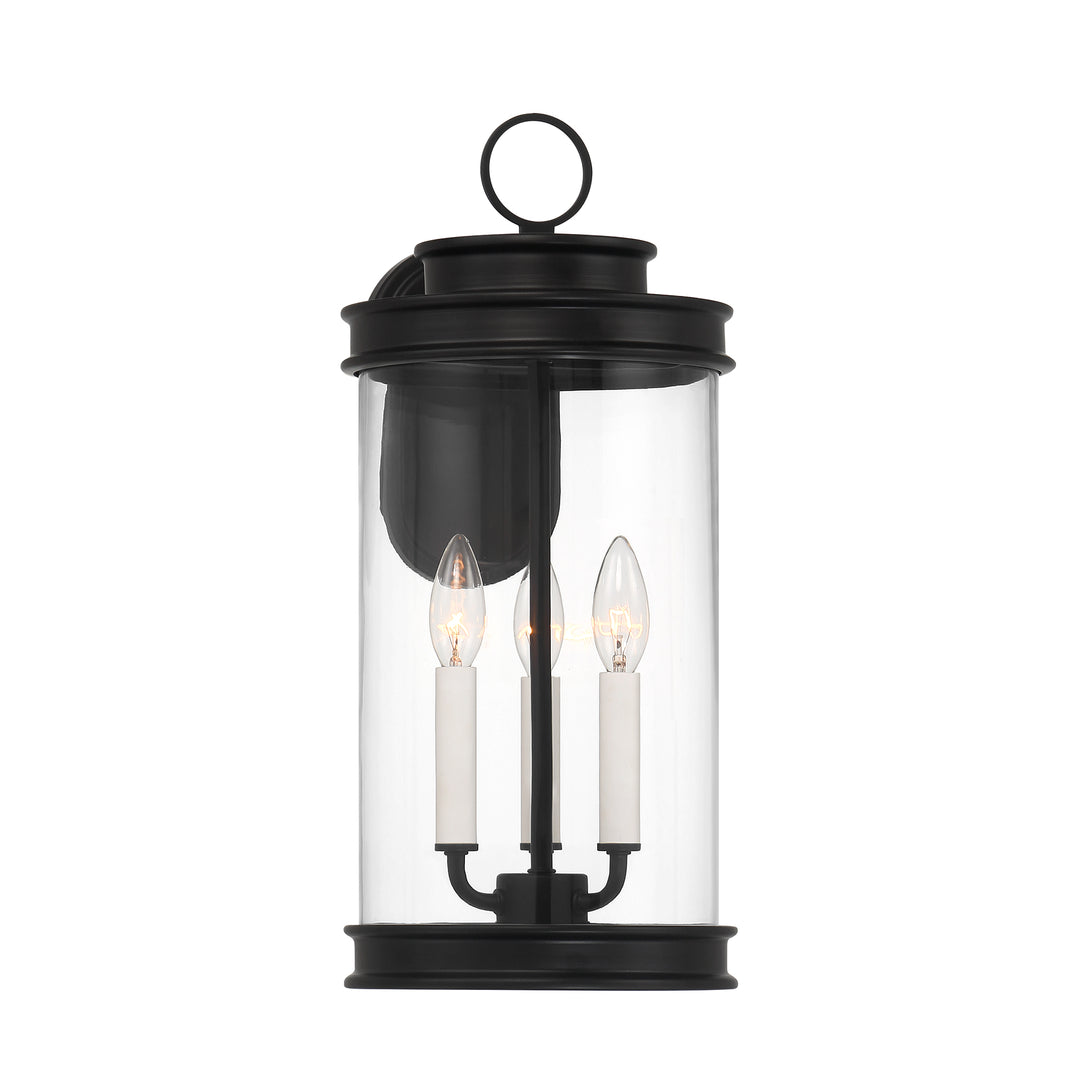 Savoy House Englewood Outdoor Wall Lantern in Matte Black
