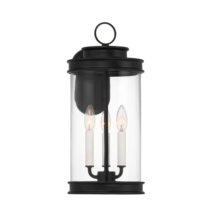 Savoy House Englewood Outdoor Wall Lantern in Matte Black