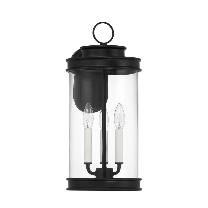Savoy House Englewood Outdoor Wall Lantern in Matte Black