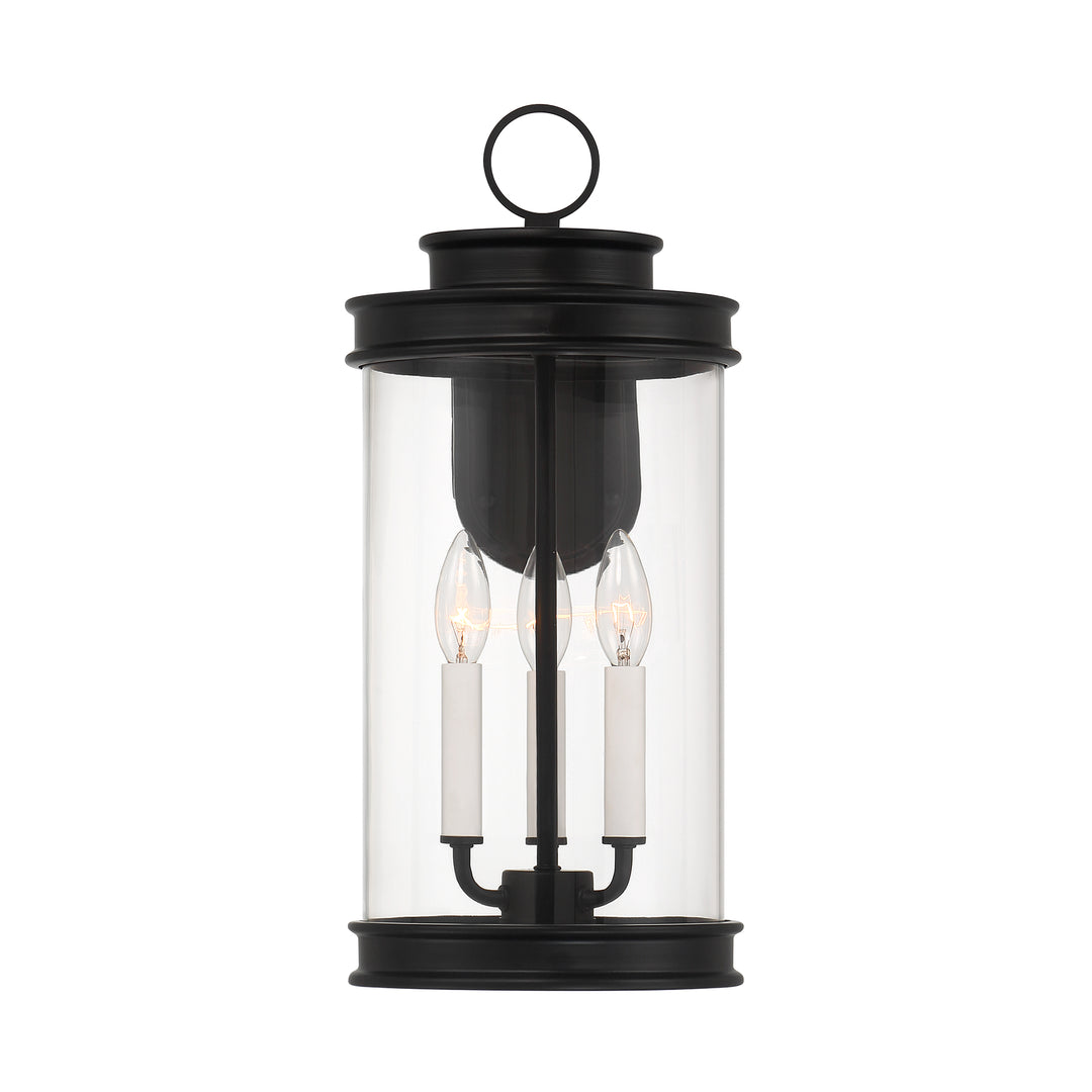 Savoy House Englewood Outdoor Wall Lantern in Matte Black