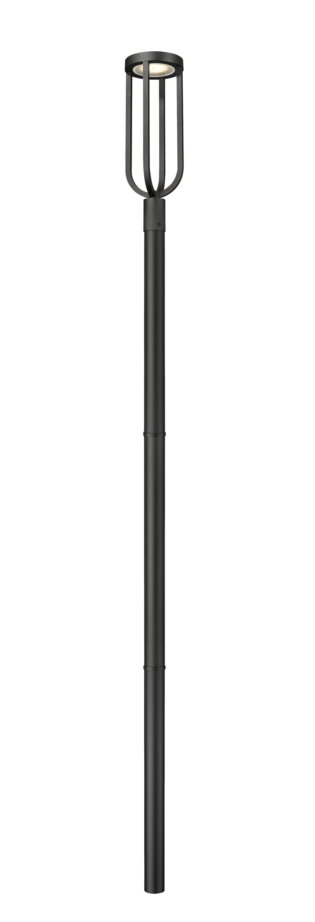 Z-Lite Leland 5005PHB-5009P96-BK-L 1 Light Outdoor Post Mounted Fixture