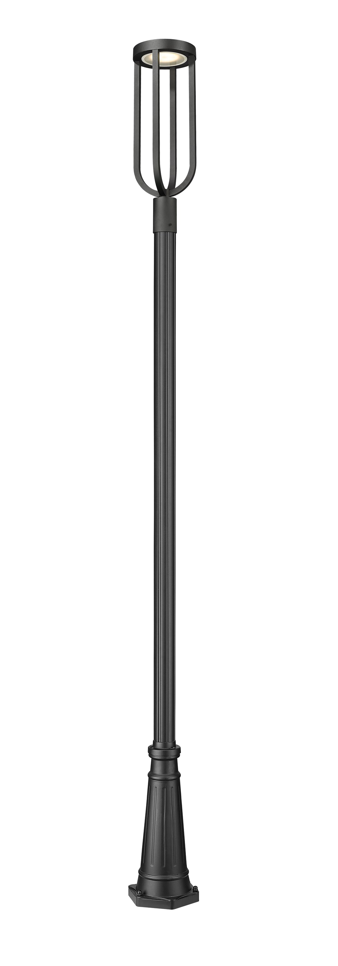 Z-Lite Leland 5005PHB-5011P-BK-LED 1 Light Outdoor Post Mounted Fixture