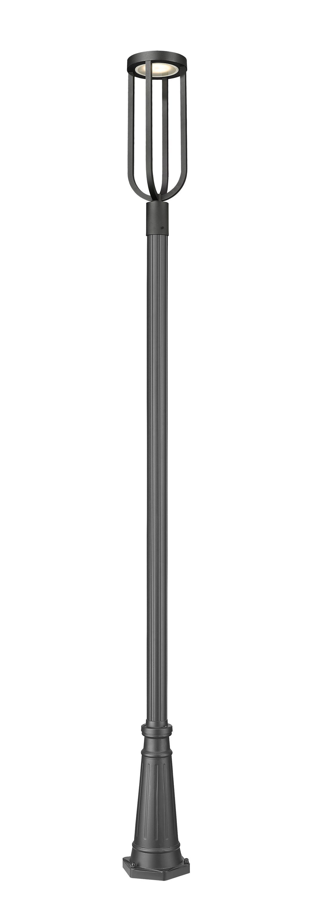 Z-Lite Leland 5005PHB-519P-BK-LED 1 Light Outdoor Post Mounted Fixture